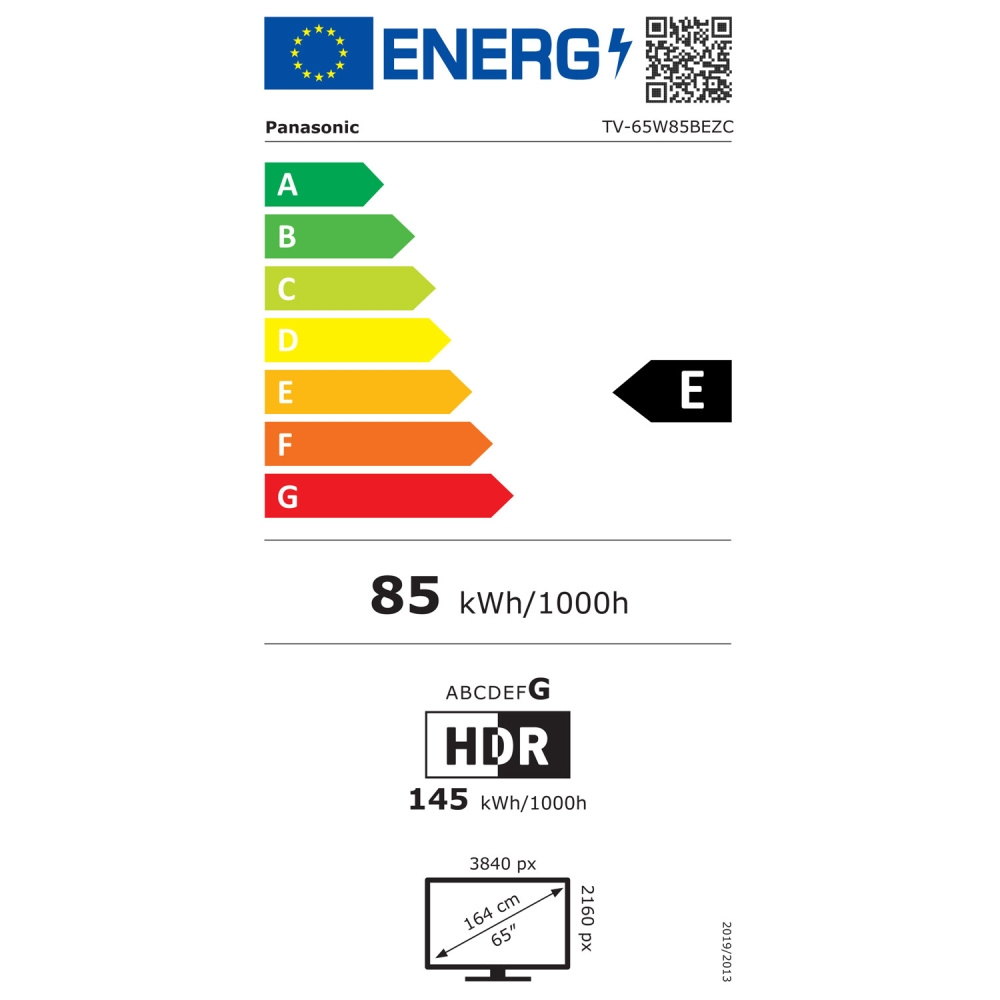 Panasonic TV-65W85BEZC, 65-tums 4K QLED-TV