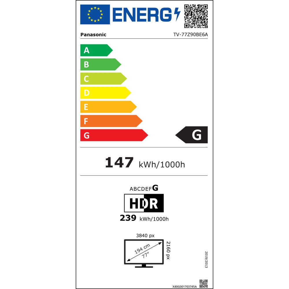 Panasonic TV-77Z90BE6A, 77-tums 4K OLED-TV med Fire TV