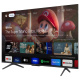 TCL 50C655, 50 tum 4K QLED Pro Google TV Bild på TCL 50C655 TV med innehåll från Google TV och appar som YouTube och Disney+.