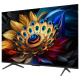 TCL 65C655, 65 tum 4K QLED Pro Google TV En TV med en färgglad mönsterdesign som föreställer en blomma och fjädrar.