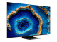 TCL 65C805, 65 tum QD-Mini LED 4K Google TV En 65-tums TV med en livfull blå och gyllenbrun design som liknar en agate-sten.