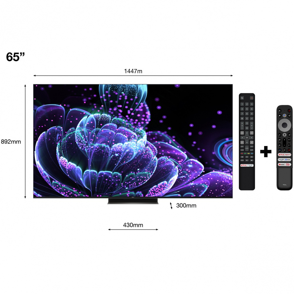 TCL 65 tum Mini LED med Google TV - 65C835