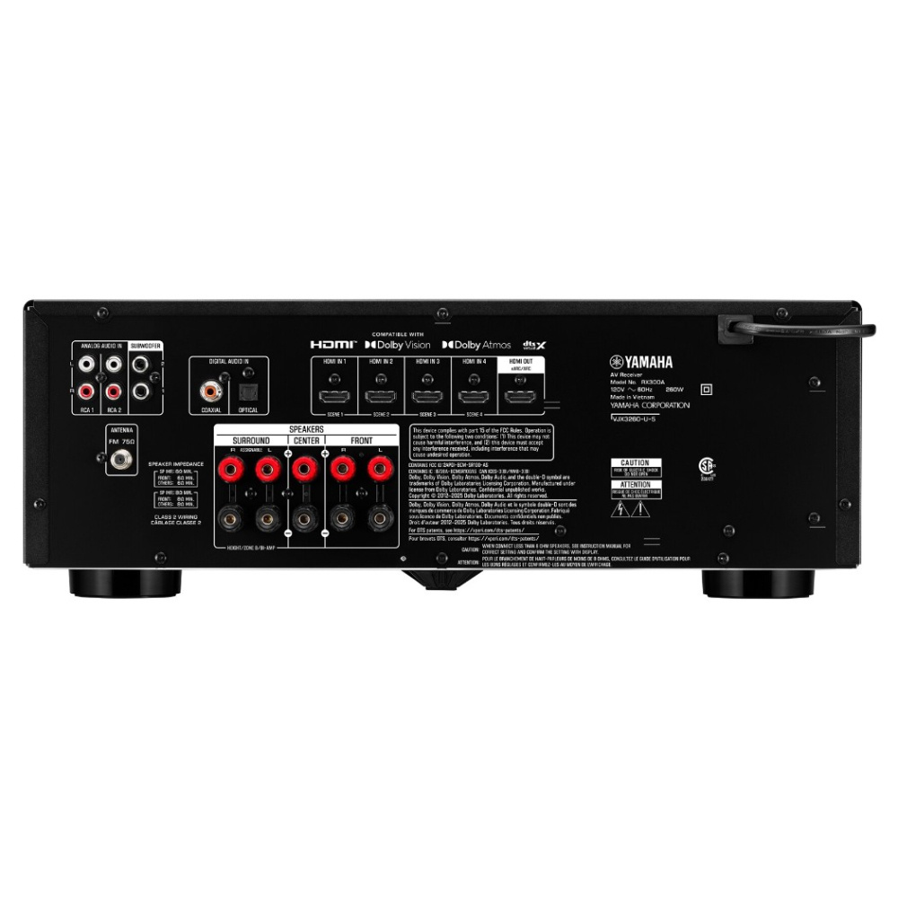 Yamaha RX-300A hemmabioförstärkare, svart