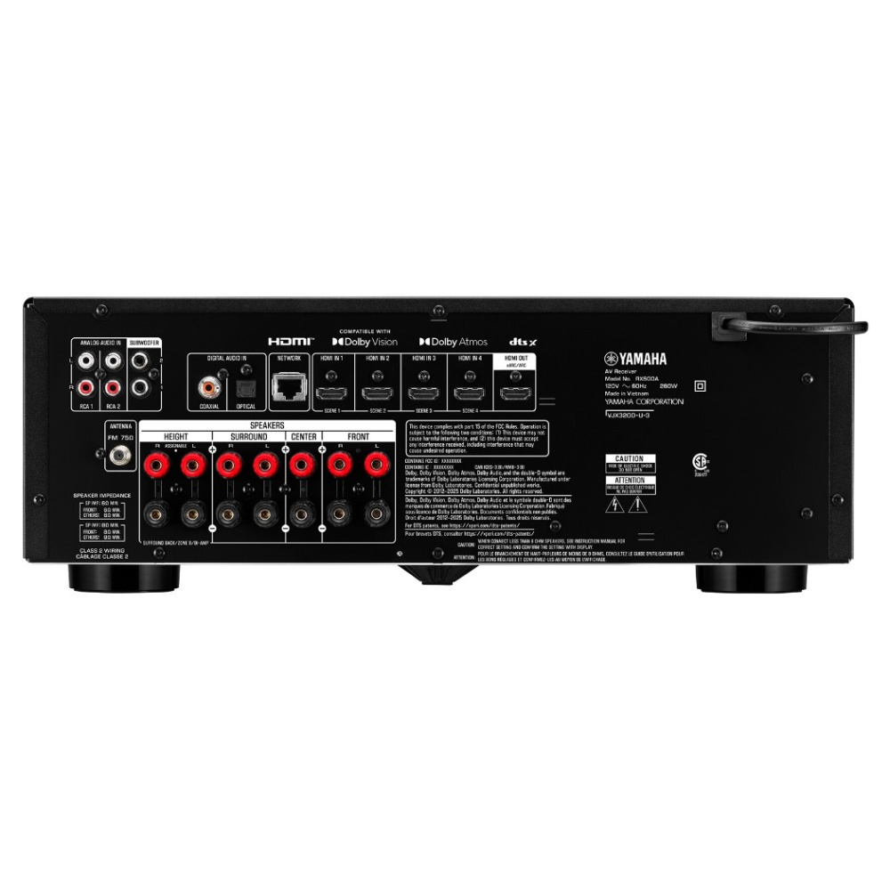 Yamaha RX-500A hemmabioförstärkare, svart