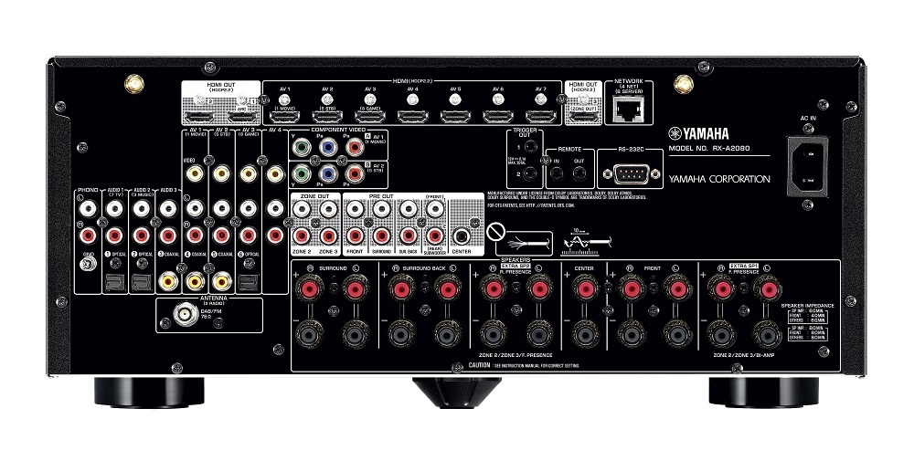 Yamaha RX-A2080 hemmabioförstärkare, svart