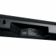 Yamaha SR-B40A Dolby Atmos soundbar med trådlös subwoofer, svart Anslutningsportar för Yamaha SR-B40A soundbar, inklusive HDMI, optisk och USB.
