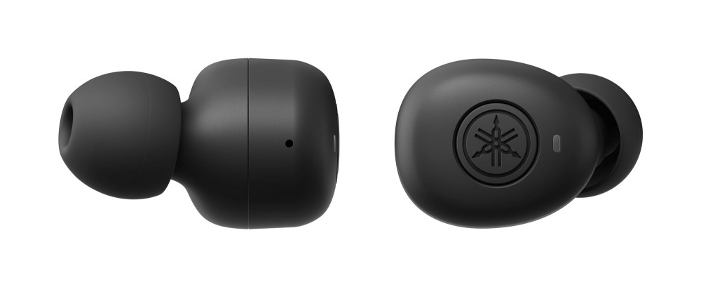 Trådlösa in-ear hörlurar i svart från Yamaha.