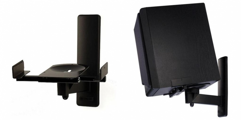 B-Tech BT77, väggfäste svart par