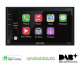 Macrom M-DL7000D bilstereo med CarPlay, Android Auto, DAB+ och Bluetooth Bilstereo med touchscreen och appar för CarPlay, Android Auto och DAB+.