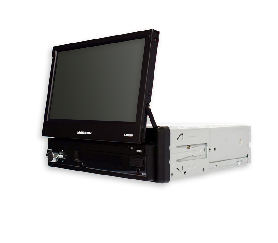 Macrom M-AN6560 bilstereo med motoriserad skärm, Android 10 & mer