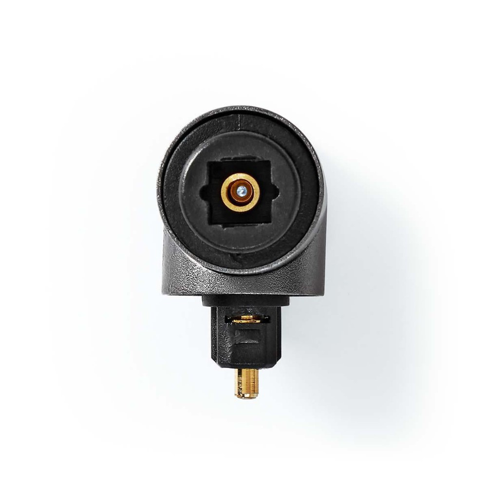 Nedis vinklad TosLink-adapter, hane–hona, 90°