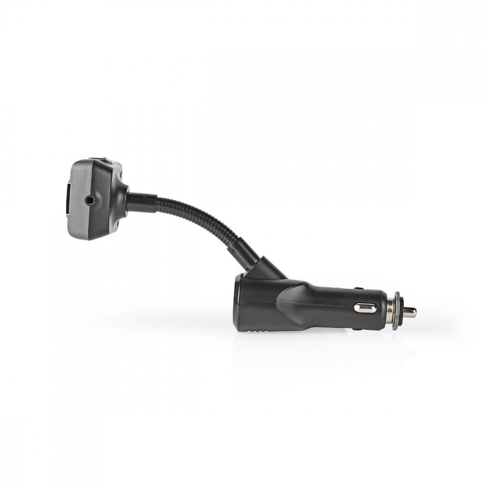 FM-sändare för bil med flexibel arm och cigarettuttag.