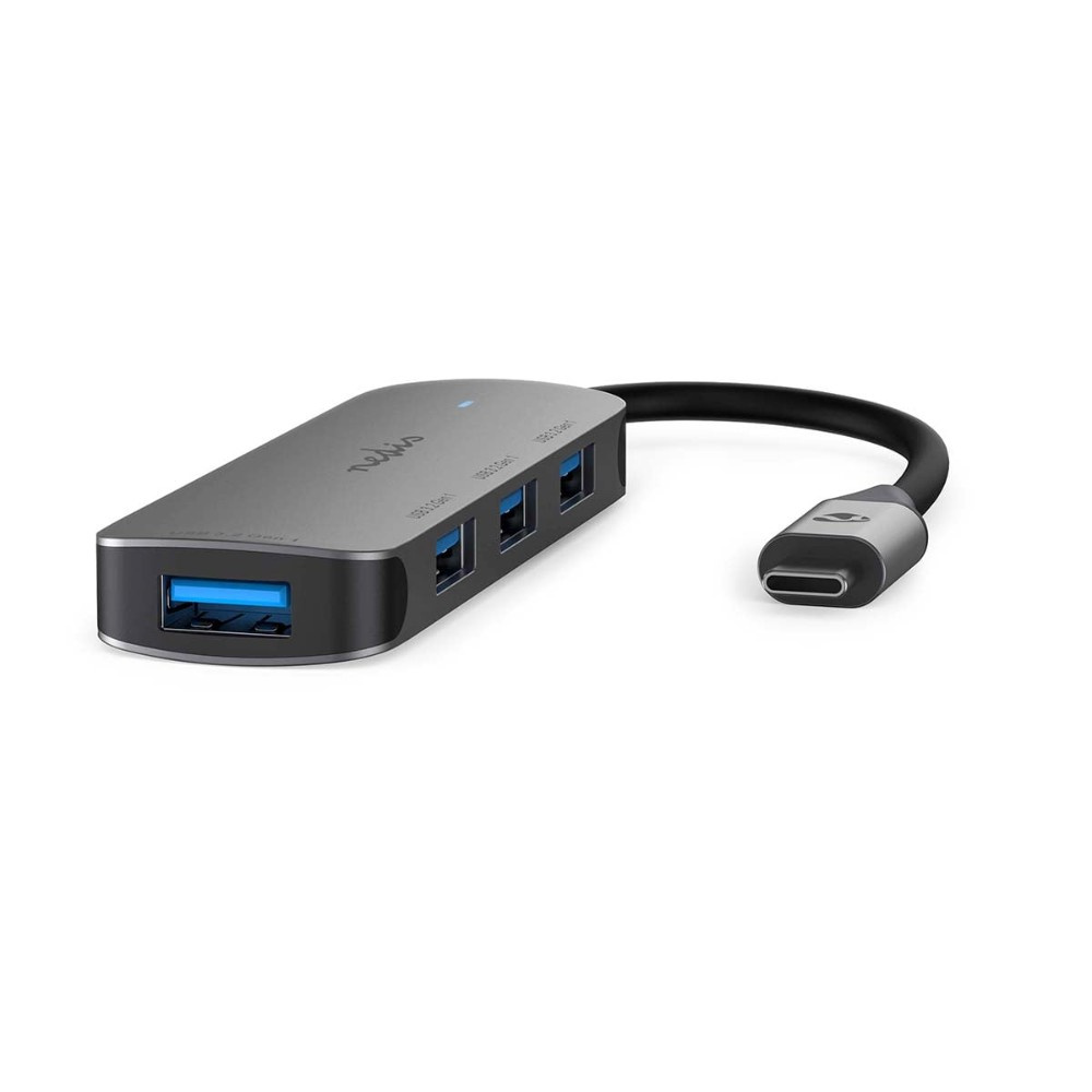 Nedis USB-C-hubb, 4 USB-A-portar, 5 Gbit/s