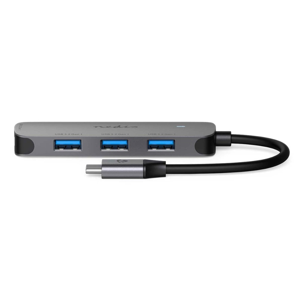 Nedis USB-C-hubb, 4 USB-A-portar, 5 Gbit/s