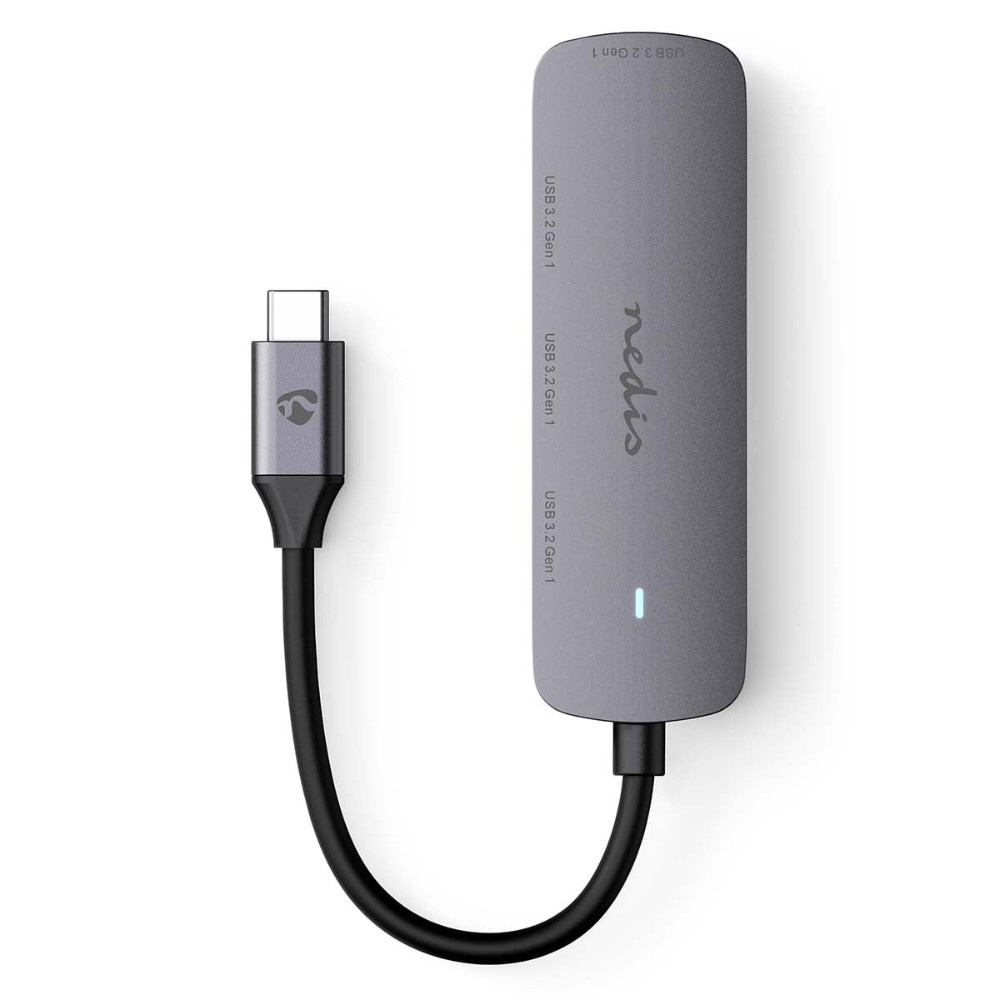 Nedis USB-C-hubb, 4 USB-A-portar, 5 Gbit/s