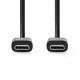 NEDIS CCGL60700 USB-C 2.0-kabel, svart, 1 meter NEDIS CCGL60700 USB-C 2.0-kabel, svart, 1 meter