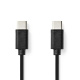 NEDIS CCGL60700 USB-C 2.0-kabel, svart, 2 meter NEDIS CCGL60700 USB-C 2.0-kabel, svart, 2 meter