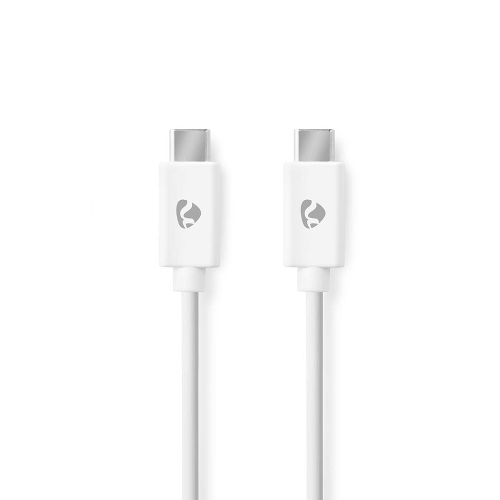 NEDIS 176CCGL60700WT30 USB-C-kabel, vit, 3 meter