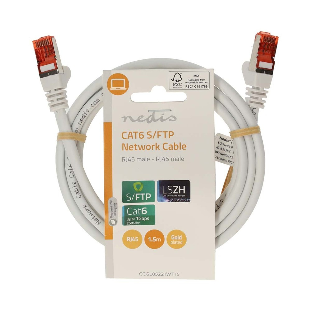 Nedis CAT6 S/FTP-nätverkskabel, 1,5 meter