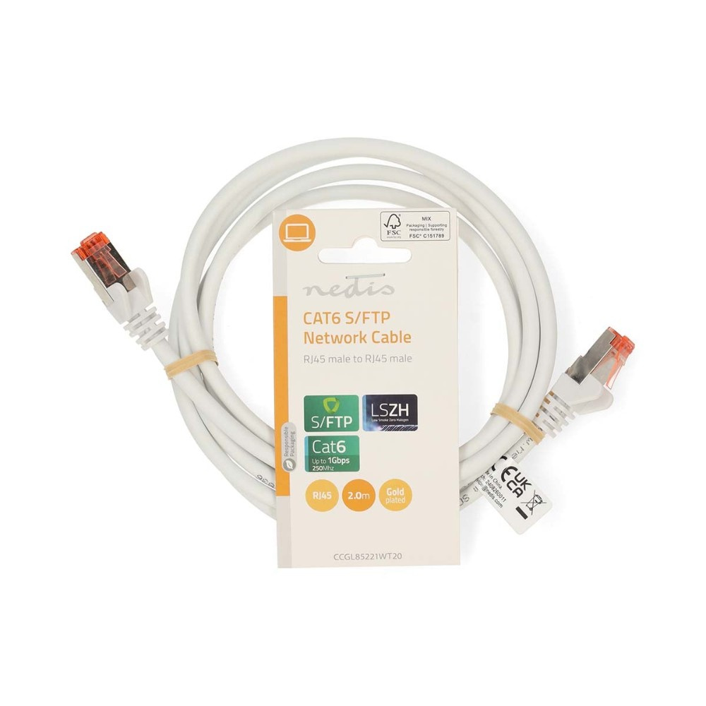Nedis CAT6 S/FTP-nätverkskabel, 2 meter