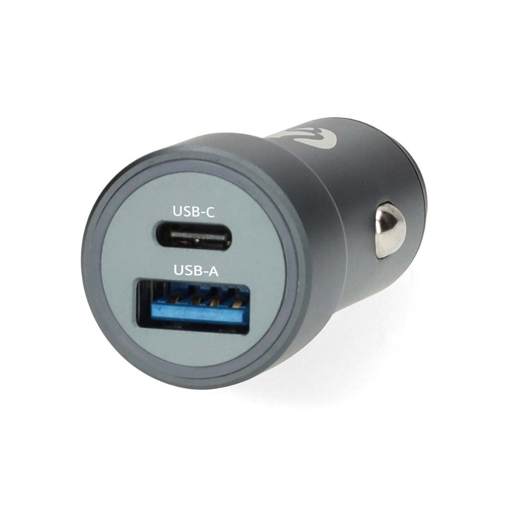 Nedis billaddare 38W med 2 utgångar, USB-C PD och USB-A Quick Charge