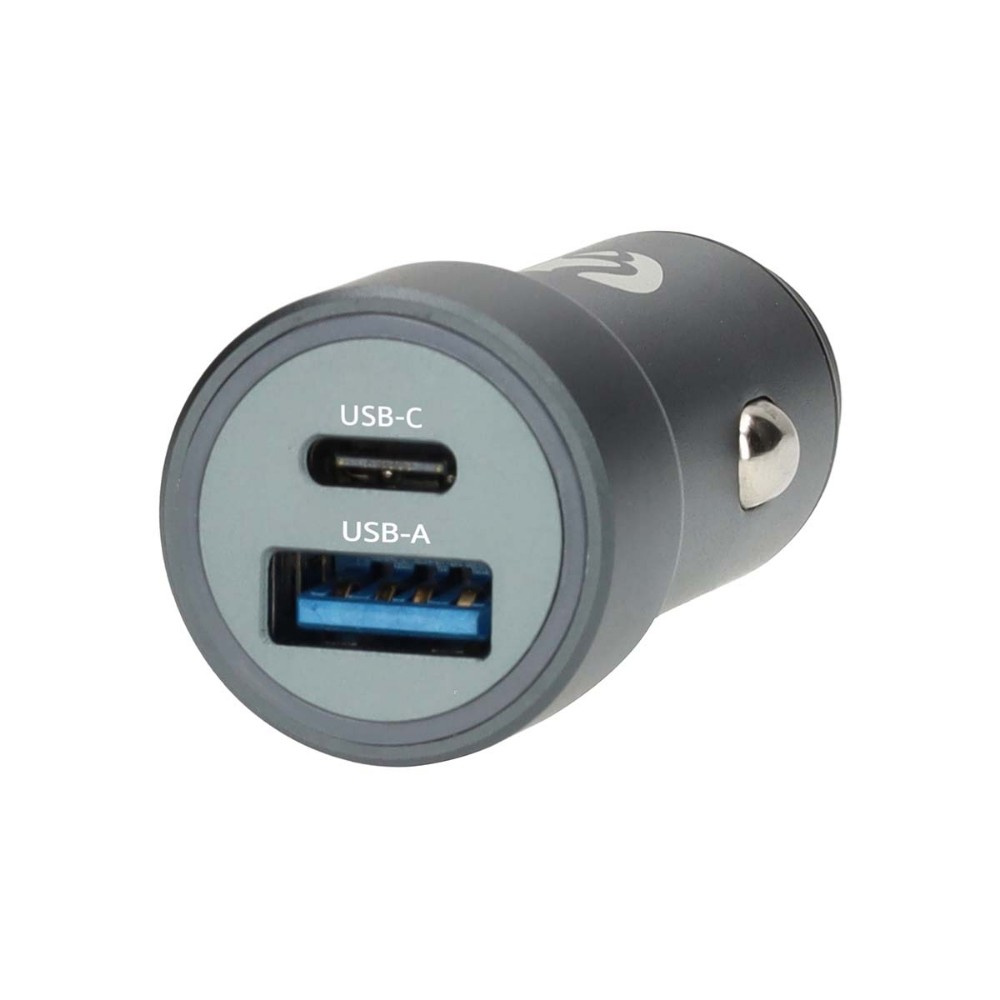 Nedis billaddare 48W med 2 utgångar, USB-C PD och USB-A Quick Charge