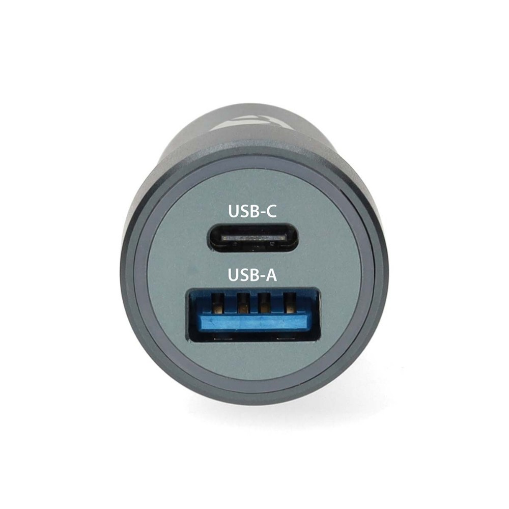 Nedis billaddare 48W med 2 utgångar, USB-C PD och USB-A Quick Charge