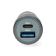 Nedis billaddare 48W med 2 utgångar, USB-C PD och USB-A Quick Charge Nedis billaddare 48W med 2 utgångar, USB-C PD och USB-A Quick Charge