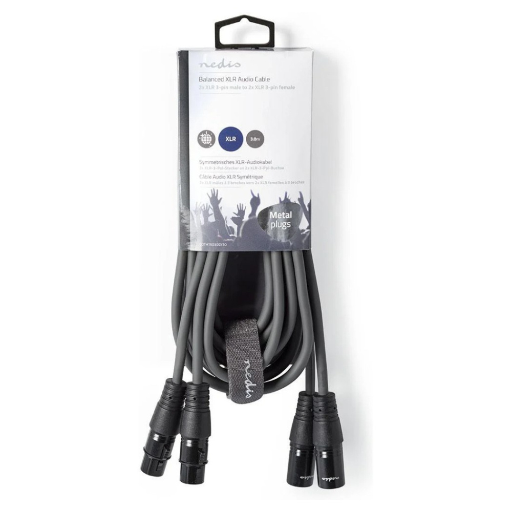 Nedis XLR-kabel, 3 m