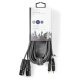 Nedis XLR-kabel, XLR Hane - RCA Hane 3 m Nedis XLR-kabel, XLR Hane - RCA Hane 3 m
