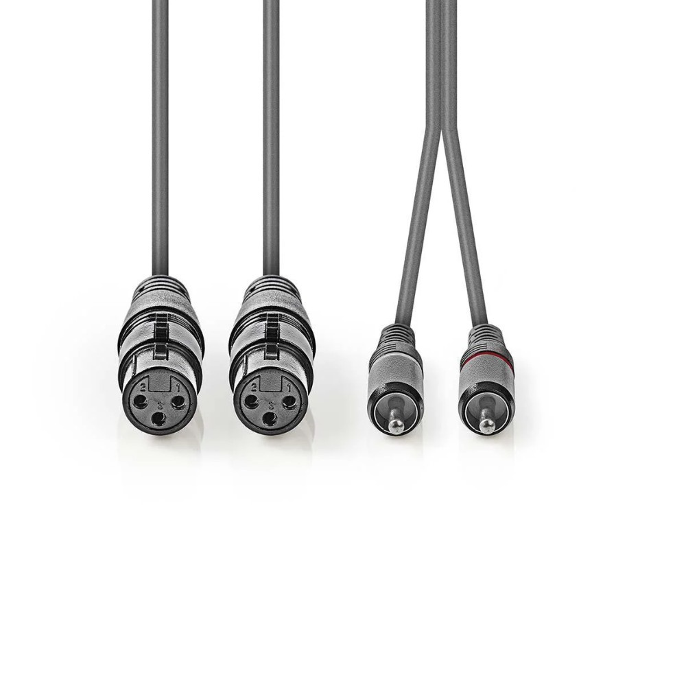 Nedis XLR-kabel, XLR Hona - RCA Hane 1.5 m
