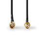 Nedis SMA-antennkabel, hane till hona, 50 ohm Nedis SMA-antennkabel, hane till hona, 50 ohm