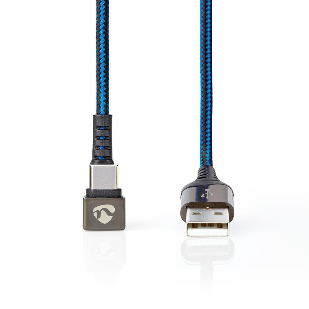 Nedis USB-A till USB-C-kabel, 180°-kontakt, 2 meter