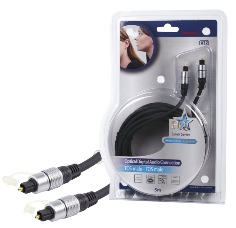 HQ Optisk Toslink kabel 5 meter