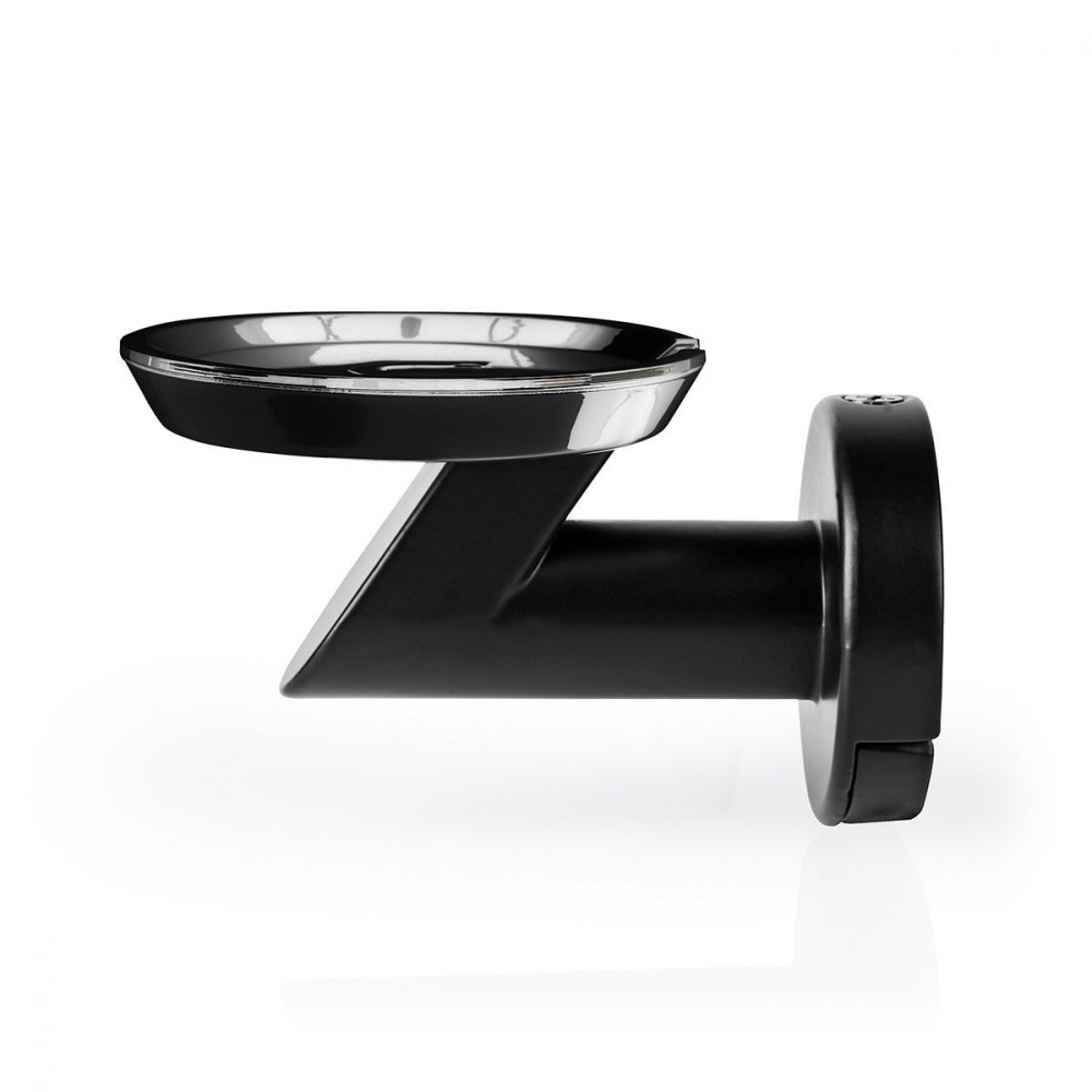 Väggfäste i svart för Google Home med ägghållare och modern design.