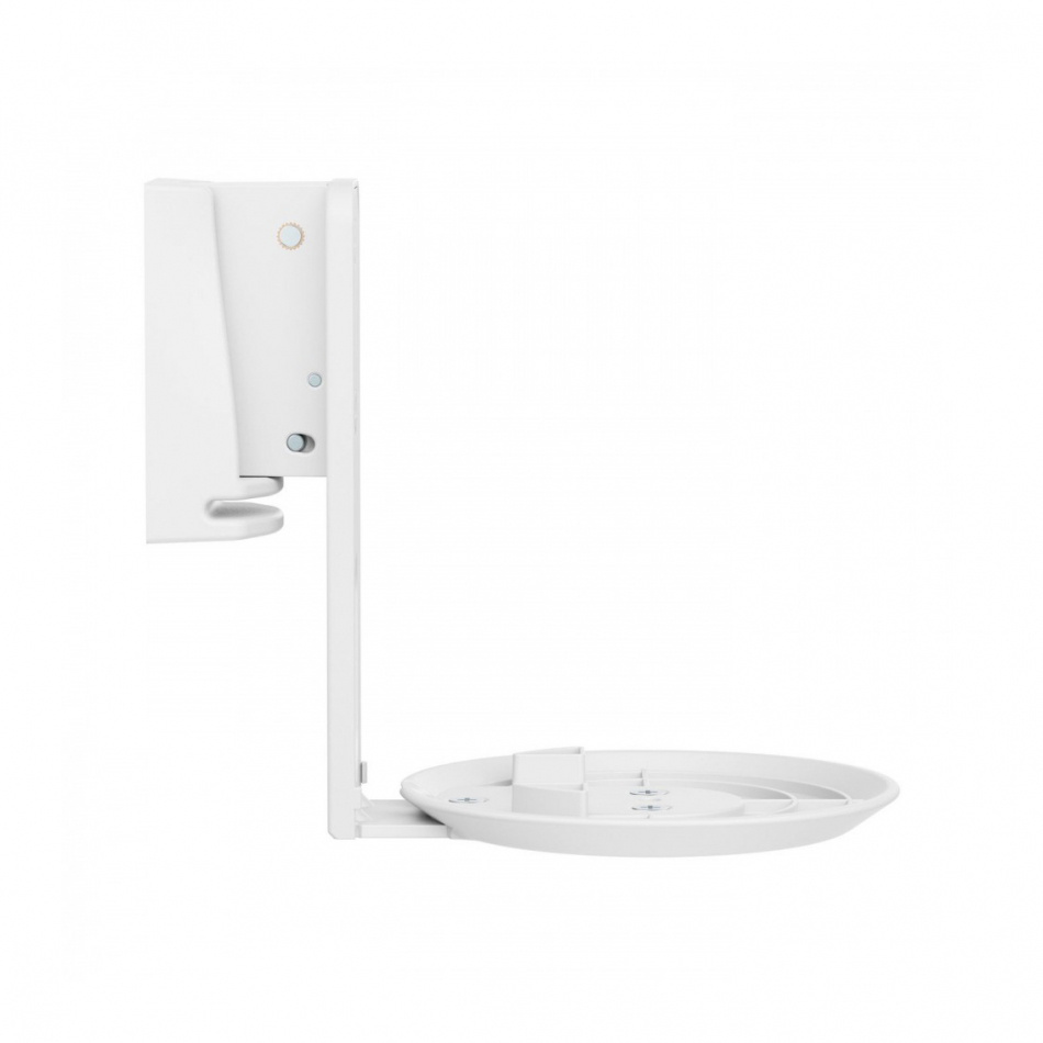 Vitt väggfäste för Sonos Era 100, enkelt och stilrent design.