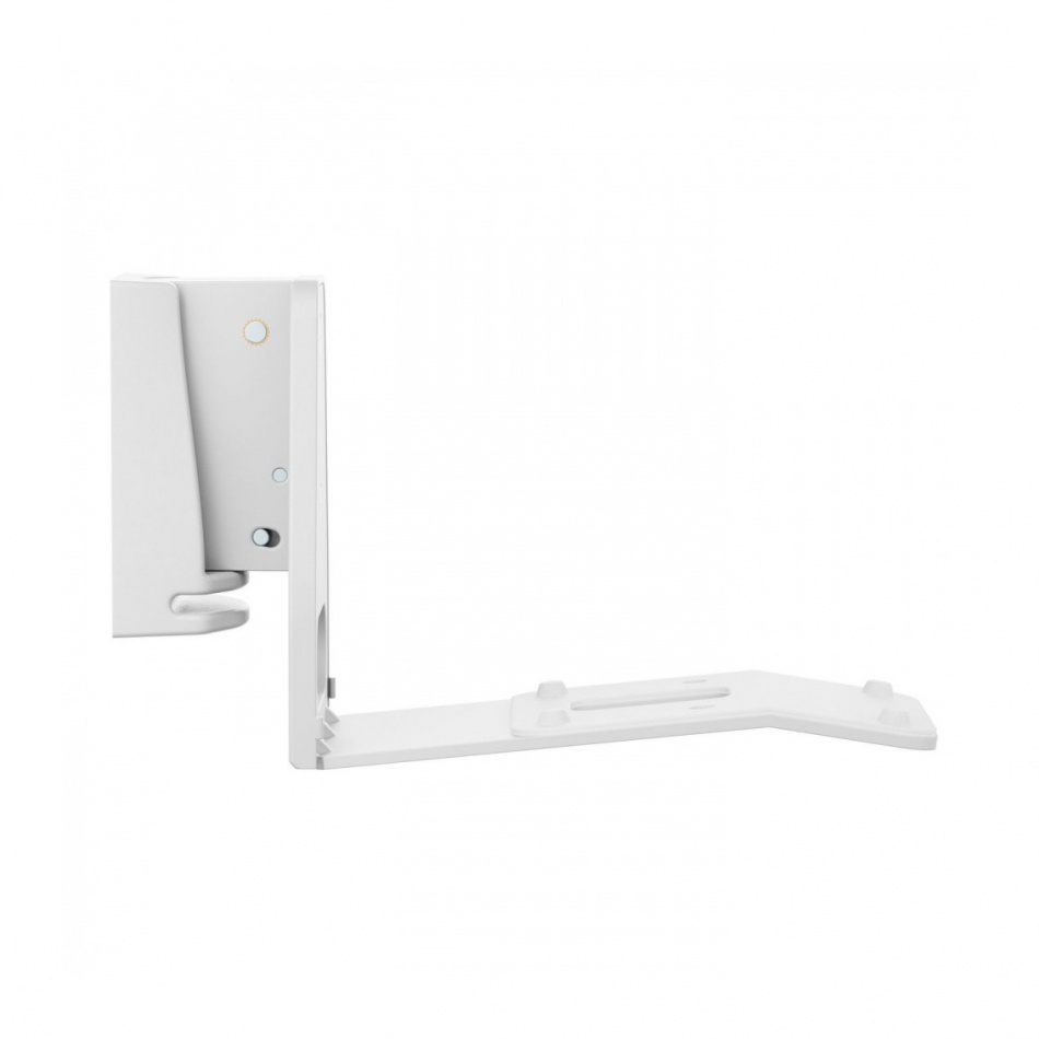 Vitt väggfäste för att montera Sonos Era 300-högtalare.