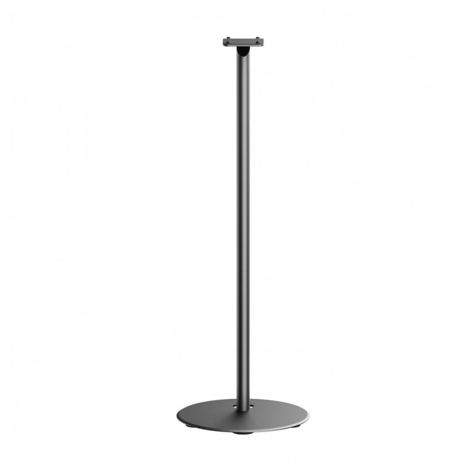 Svart golvstativ för Sonos Era 300 med rund bas och smal stång.