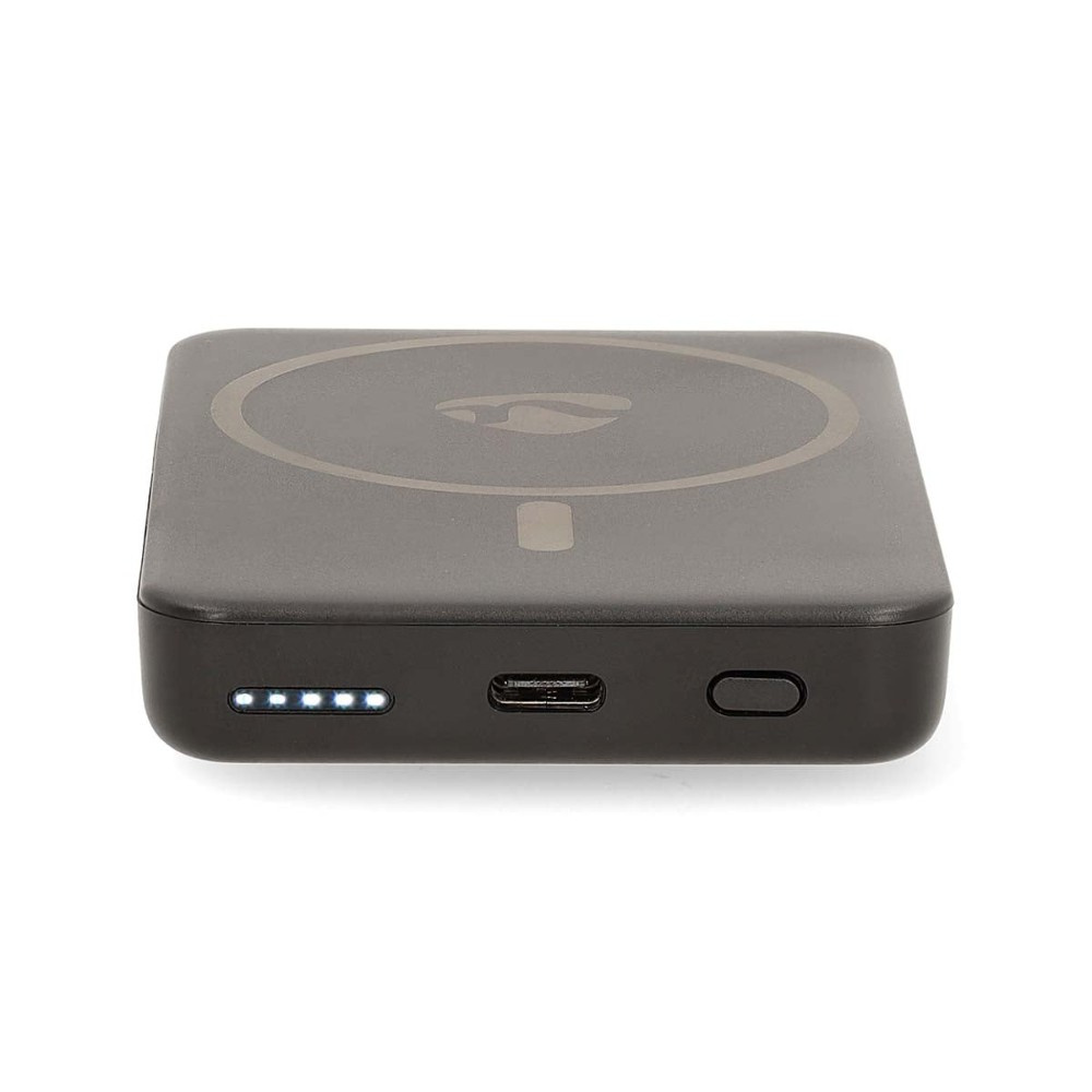 Nedis powerbank, 5 000 mAh, magnetisk trådlös laddning
