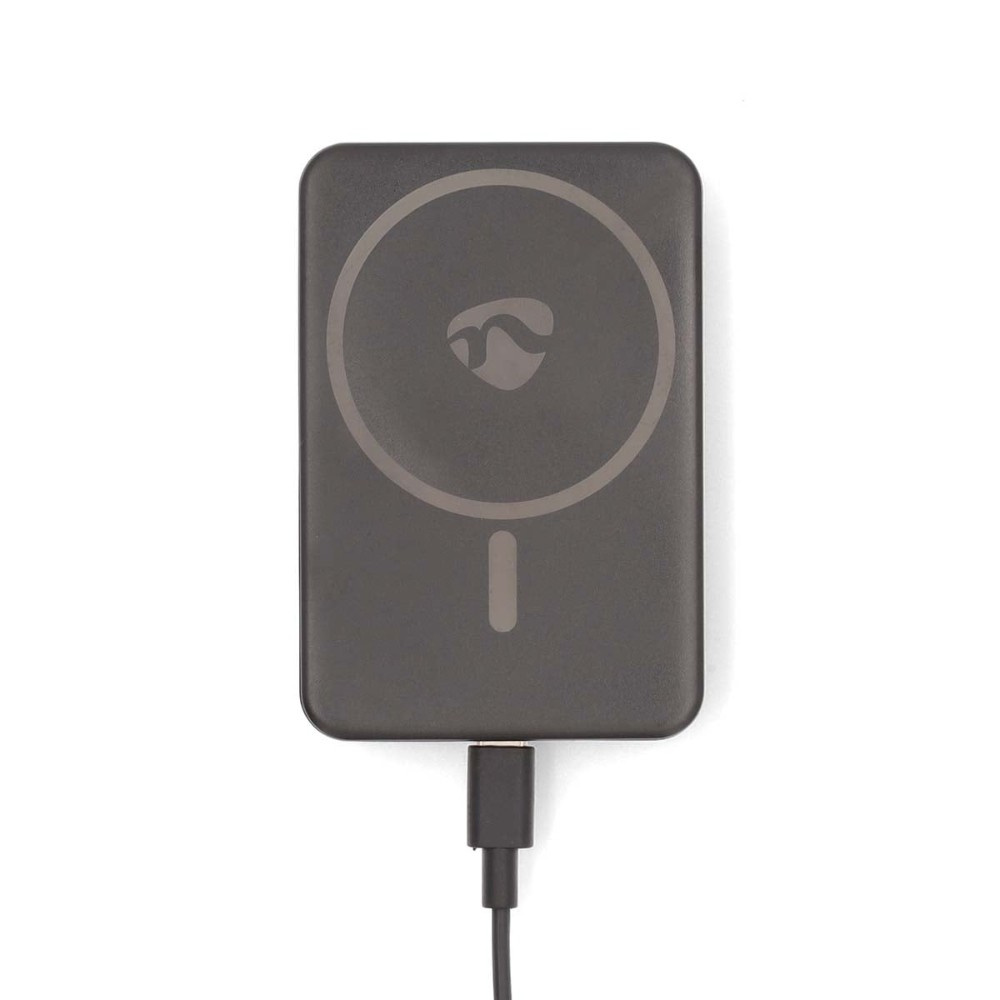 Nedis powerbank, 5 000 mAh, magnetisk trådlös laddning