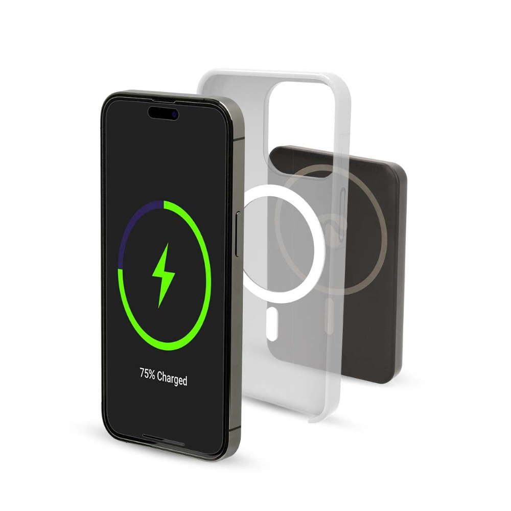 Nedis powerbank, 5 000 mAh, magnetisk trådlös laddning