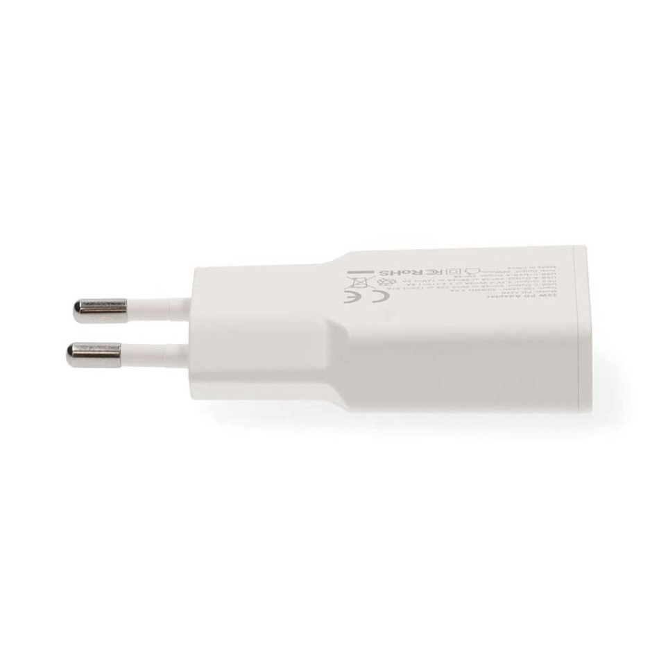 Nedis WCH-A20 GaN-väggladdare 20 Watt, vit