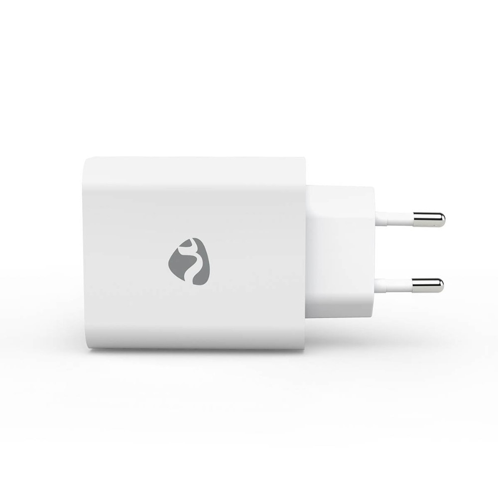 Nedis USB-A-väggladdare, 4 portar, 24 W, vit
