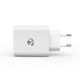 Nedis USB-A-väggladdare, 4 portar, 24 W, vit Nedis USB-A-väggladdare, 4 portar, 24 W, vit