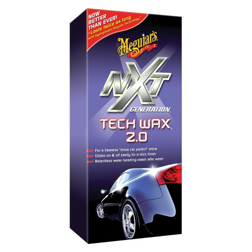 Förpackning av Meguiars NXT Tech Wax 2.0, innehåller bilvax.