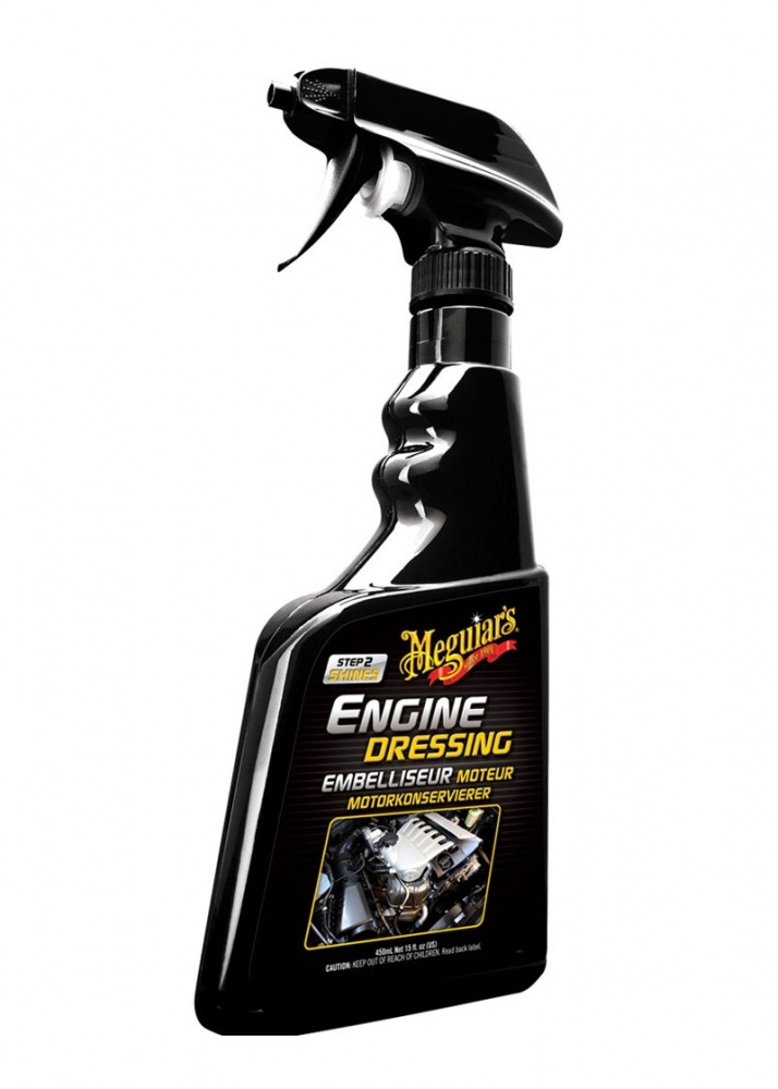 En sprayflaska för motorrengöring från Meguiar's.