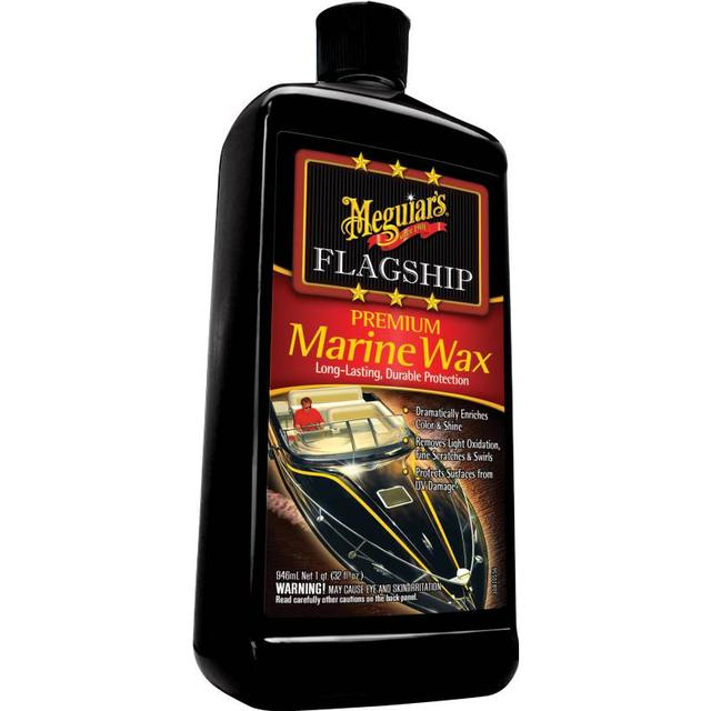 Flaska med Meguiars Flagship Marine Wax för båtar, 946 ml.