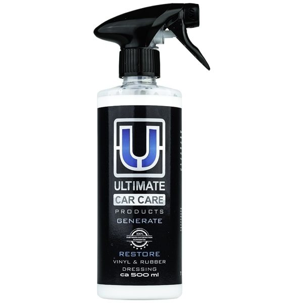 En sprayflaska för att återställa plast och gummi.