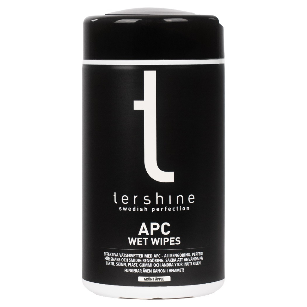 Tershine APC - Wet Wipes allrengöring, grönt äpple