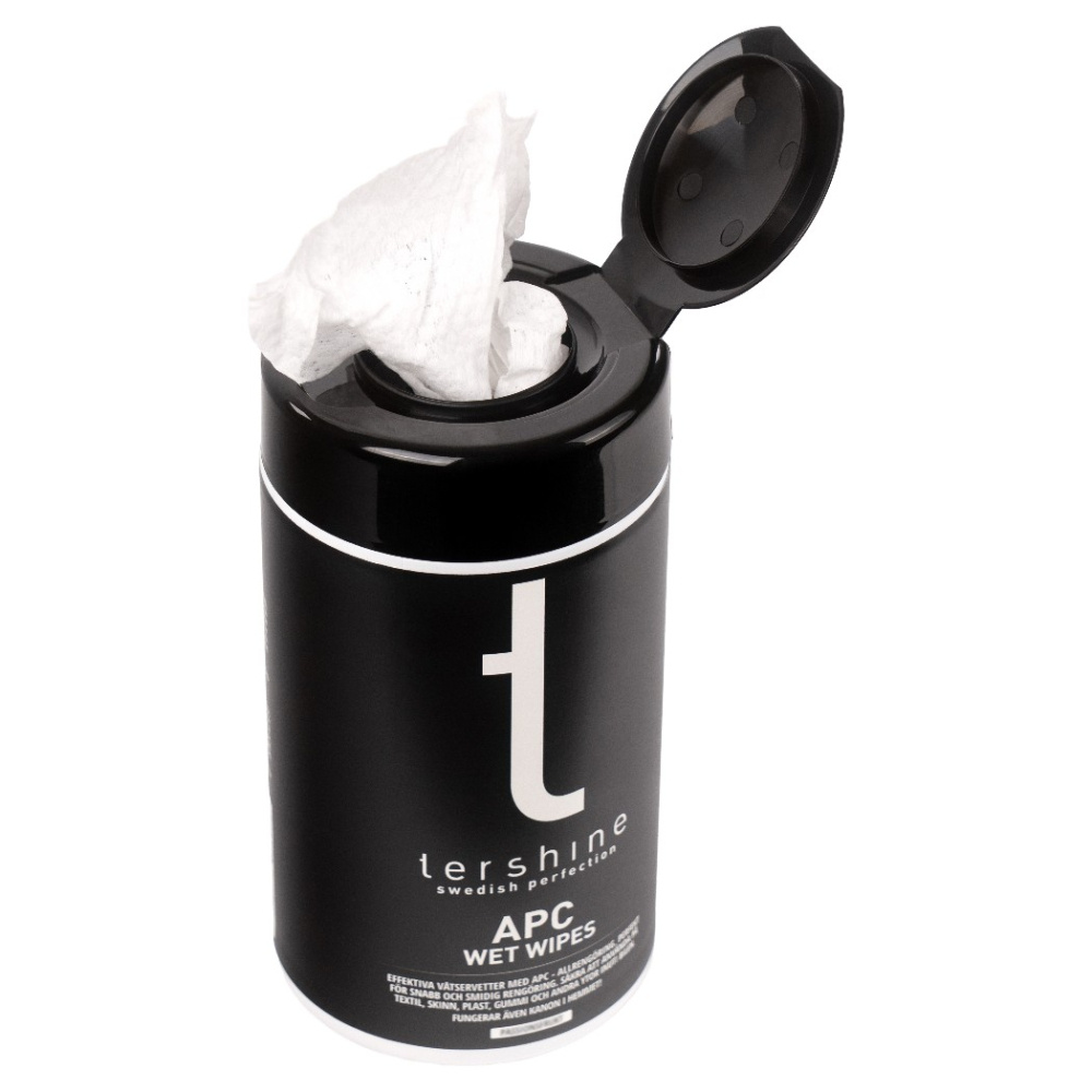 Tershine APC - Wet Wipes allrengöring, grönt äpple